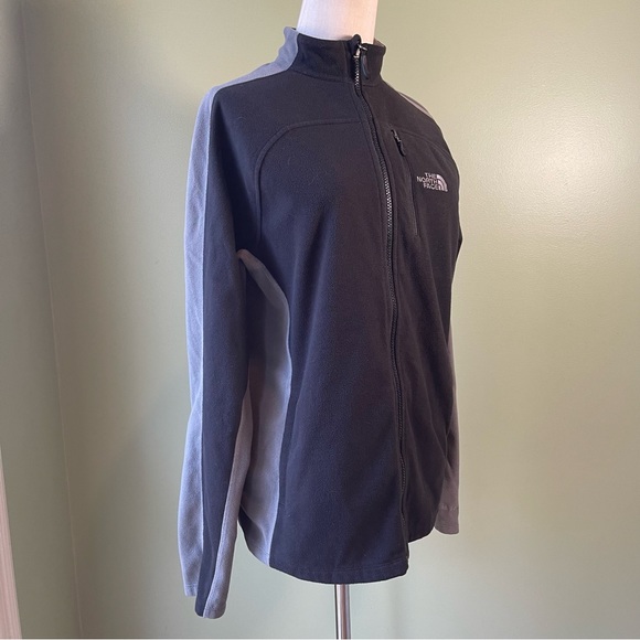 The North Face Men’s Black Grey Apex Fleece Full Zip Jacket - Size Small - Picture 4 of 7